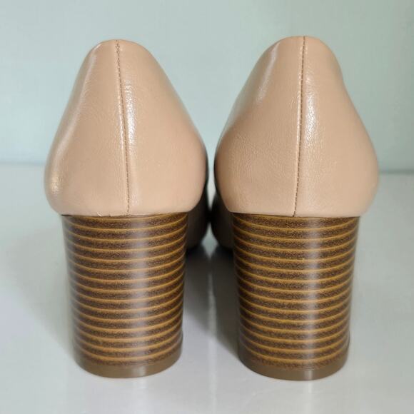 Life Stride Soft System Pumps Women's 9M Nude Block Heel Classic Career Comfort - Picture 9 of 10